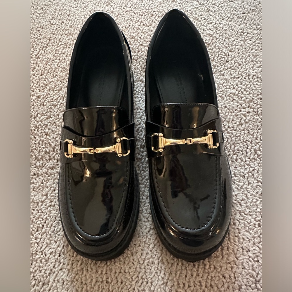 Princess Polly Penny Lane Black Loafers